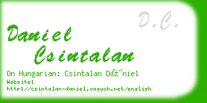 daniel csintalan business card